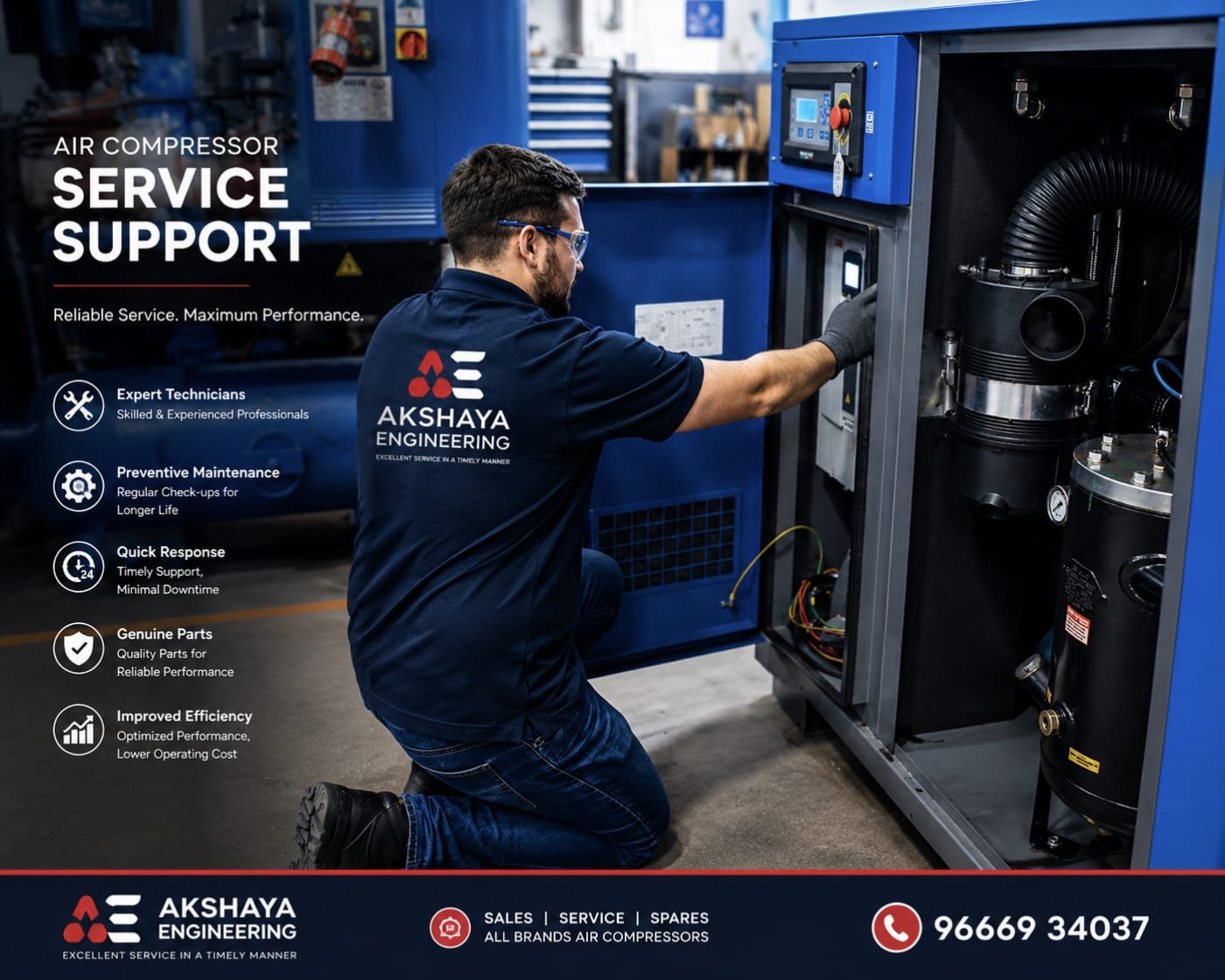 Air compressor service and support